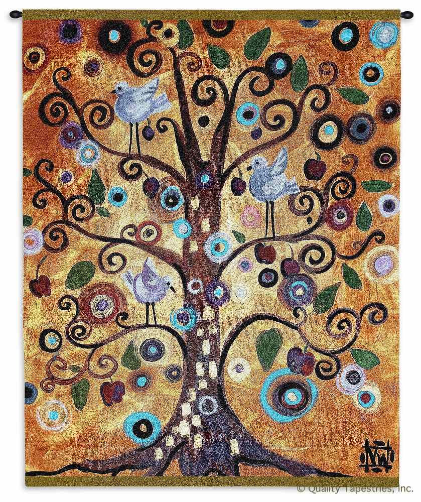 Natasha Wescoat Tree of Life Wall Tapestry C-4073, 40-49Incheswide, 4073-Wh, 4073C, 4073Wh, 42W, 50-59Inchestall, 53H, Abstract, Art, Artist, Ashley, Blue, Botanical, Bright, Carolina, USAwoven, Colorful, Contemporary, Cotton, Famous, Floral, Flower, Flowers, Group, Hanging, Life, Masterpiece, Masterpieces, Mixed, Modern, Natasha, Of, Old, Orange, Painting, Paintings, Pedals, Tapastry, Tapestries, Tapestry, Tapistry, Tree, Trees, Vertical, Wall, Wecoat, Wescoat, Westcoat, Whimsical, Woven, Yellow, Treeoflife, tapestries, tapestrys, hangings, and, the