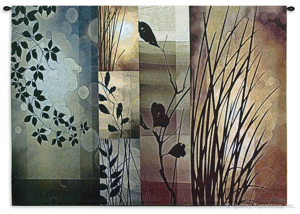 Autumnal Equinox Wall Tapestry C-4114, 40-49Inchestall, 40H, 4114-Wh, 4114C, 4114Wh, 50-59Incheswide, 53W, Abstract, Art, Autumnal, Bird, Botanical, Carolina, USAwoven, Contemporary, Cotton, Equinox, Floral, Flower, Flowers, Hanging, Horizontal, Modern, Orange, Pedals, Tapastry, Tapestries, Tapestry, Tapistry, Wall, Woven, tapestries, tapestrys, hangings, and, the