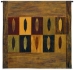 Ten Linear Leaves Wall Tapestry - C-4122
