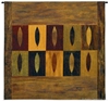 Ten Linear Leaves Wall Tapestry C-4122, 4122-Wh, 4122C, 4122Wh, 50-59Inchestall, 50-59Incheswide, 52H, 52W, Art, Botanical, Brown, Carolina, USAwoven, Cotton, Floral, Flower, Flowers, Hanging, Leaves, Linear, Pedals, Square, Tapestries, Tapestry, Ten, Wall, Woven, tapestries, tapestrys, hangings, and, the