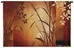 Red Leaf Silhouettes Wall Tapestry - C-4124