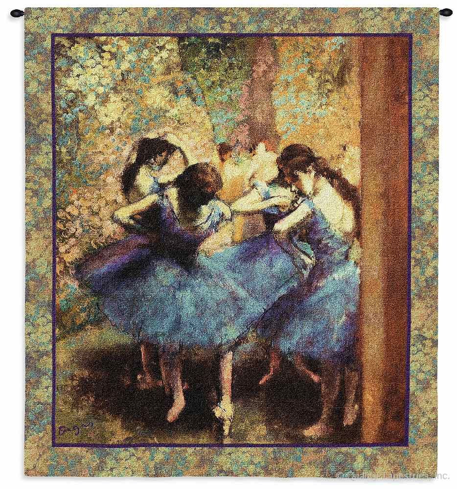 Ballet Dancers in Blue Wall Tapestry C-4127, 40-49Incheswide, 4127-Wh, 4127C, 4127Wh, 45W, 50-59Inchestall, 53H, Abstract, Art, Ashley, Ballet, Beige, Blue, Carolina, USAwoven, Contemporary, Cotton, Dancers, Folks, Hanging, In, Lady, Man, Modern, People, Person, Persons, Tapastry, Tapestries, Tapestry, Tapistry, Vertical, Wall, Woman, Women, Woven, tapestries, tapestrys, hangings, and, the