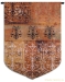 Damask Chandelier Orange Arabian Wall Tapestry - C-4129