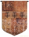 Damask Chandelier Orange Arabian Wall Tapestry - C-4129