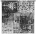 Damask Brushed Steel Wall Tapestry - C-4132