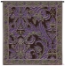 Purple & Dark Brown Motif Wall Tapestry - C-4193
