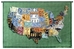 US License Plates II Wall Tapestry - C-4453