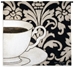 Coffee Black & White I Wall Tapestry - C-4569