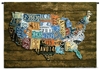 US License Plates III Wall Tapestry C-4829, 30-39Inchestall, 37H, 4829-Wh, 4829C, 4829Wh, 50-59Incheswide, 52W, America, American, Art, S, Brown, Carolina, USAwoven, Collage, Cotton, Hanging, Horizontal, Iii, License, Map, Mixed, Of, Orange, Other, Plate, Plates, Seller, States, Tags, Tapestries, Tapestry, United, Us, Usa, Wall, Wood, Woven, Woven, tapestries, tapestrys, hangings, and, the