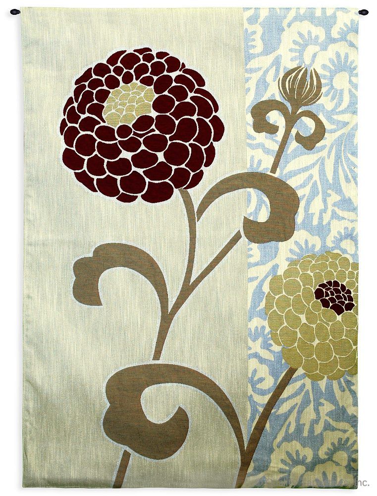 Chrysanthemums III Wall Tapestry C-5266, 30-39Incheswide, 36W, 50-59Inchestall, 5266-Wh, 5266C, 5266Wh, 52H, Abstract, Art, Ashley, Botanical, Carolina, USAwoven, Chrysanthemums, Contemporary, Cotton, Cream, Floral, Flower, Flowers, Hanging, Iii, Modern, Pedals, Purple, Tapastry, Tapestries, Tapestry, Tapistry, Vertical, Wall, Woven, tapestries, tapestrys, hangings, and, the