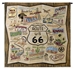US Route 66 Map Wall Tapestry - C-5269