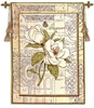 Magnolia Vintage Wall Tapestry C-5277, 30-39Incheswide, 30W, 40-49Inchestall, 41H, 5277-Wh, 5277C, 5277Wh, Abstract, Art, Botanical, Carolina, USAwoven, Contemporary, Cotton, Etching, Floral, Flower, Flowers, Hanging, Light, Magnolia, Modern, Pedals, Tapastry, Tapestries, Tapestry, Tapistry, Vertical, Vintage, Wall, White, Woven, tapestries, tapestrys, hangings, and, the