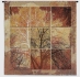 Autumn Tree Orange Squares Wall Tapestry - C-5704