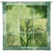 Autumn Tree Green Squares Wall Tapestry - C-5713