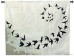 Bird Silhouettes in Flight Chenille Wall Tapestry - C-5717