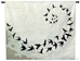 Bird Silhouettes in Flight Chenille Wall Tapestry - C-5717