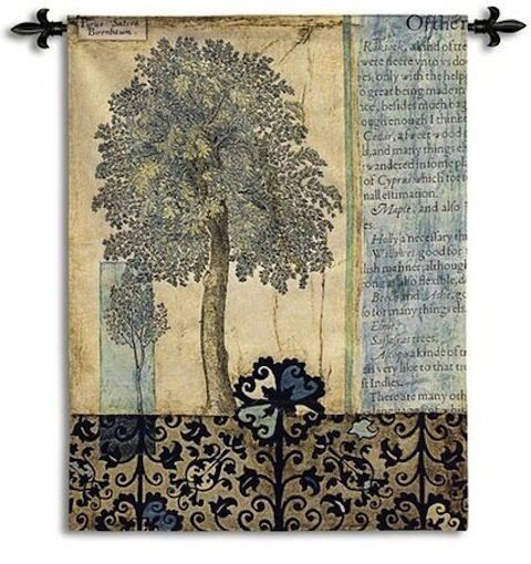 Blue Autumn Wall Tapestry C-5720, 40-49Incheswide, 42W, 50-59Inchestall, 53H, 5720-Wh, 5720C, 5720Wh, Abstract, Art, Autumn, Blue, Botanical, Carolina, USAwoven, Contemporary, Cotton, Cream, Floral, Flower, Flowers, Hanging, Leaves, Modern, Pedals, Tapastry, Tapestries, Tapestry, Tapistry, Tree, Vertical, Wall, Woven, tapestries, tapestrys, hangings, and, the