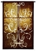 Wrought Iron Chandelier Wall Tapestry - C-5722