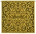 Golden Lurex Scrolls Wall Tapestry - C-5738
