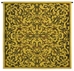 Golden Lurex Scrolls Wall Tapestry - C-5738