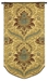 Textured Golden Motif Wall Tapestry - C-5739