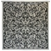 Silver Scrolls Lurex Motif Wall Tapestry - C-5847