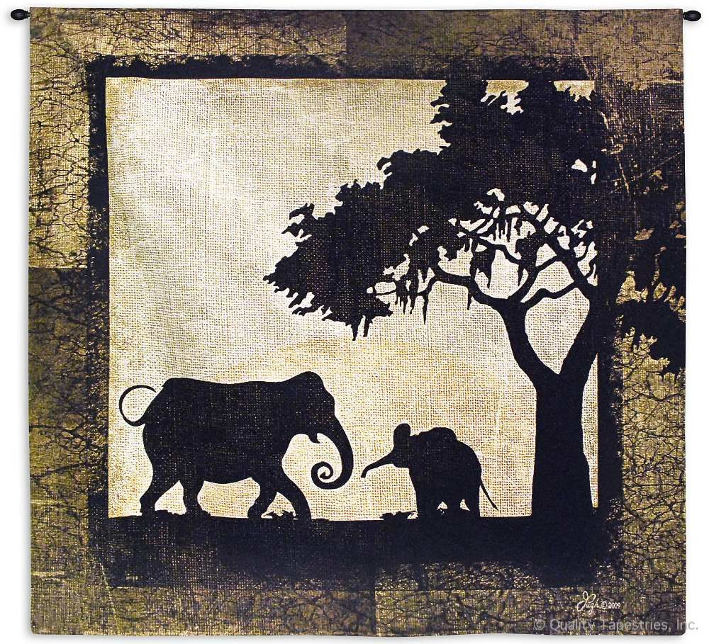 Serengeti Elephants Wall Tapestry C-6000, 40-49Inchestall, 40-49Incheswide, 44H, 44W, 6000-Wh, 6000C, 6000Wh, Africa, African, Art, Black, Brown, Carolina, USAwoven, Elephants, Gray, Hanging, Serengeti, Square, Tapastry, Tapestries, Tapestry, Tapistry, Wall, tapestries, tapestrys, hangings, and, the