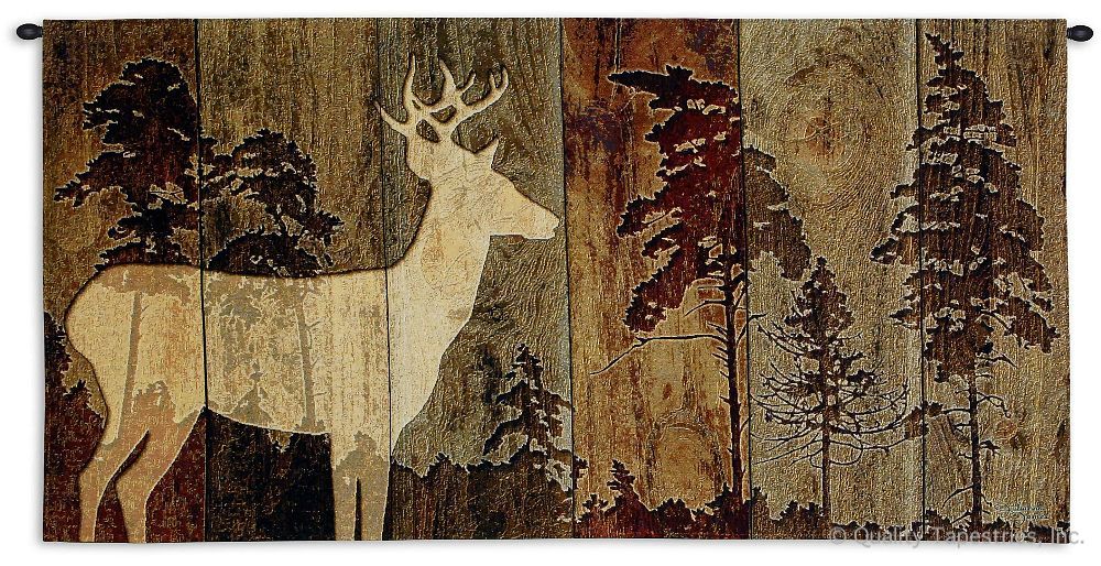 Deer Silhouette Lodge Wall Tapestry C-6117, 10-29Inchestall, 26H, 50-59Incheswide, 51W, 6117-Wh, 6117C, 6117Wh, Abstract, Art, Brown, Buck, Carolina, USAwoven, Carving, Cotton, Deer, Hanging, Horizontal, Hunt, Hunting, Lodge, Of, Rustic, Silhouette, Tapestries, Tapestry, The, Wall, Wide, Wood, Woven, Bestseller, tapestries, tapestrys, hangings, and, the