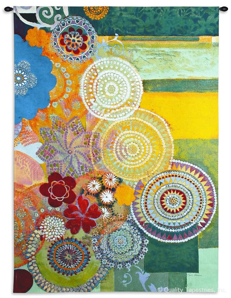 Lace Curve Wall Tapestry C-6132, 50-59Incheswide, 53W, 6132-Wh, 6132C, 6132Wh, 70-79Inchestall, 72H, Art, Ashley, Blue, Bold, Carolina, USAwoven, Complex, Cotton, Curve, Green, Hanging, Lace, Long, Orange, Pattern, Patterns, Pink, Red, Shapes, Tall, Tapestries, Tapestry, Textile, Vertical, Wall, Woven, Yellow, tapestries, tapestrys, hangings, and, the
