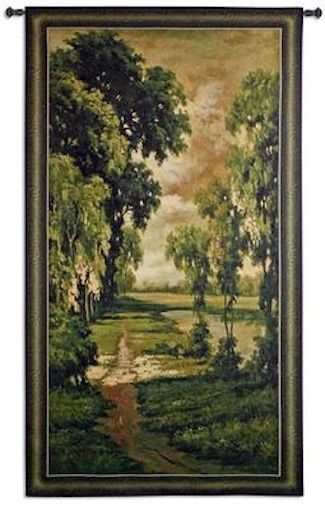Tranquility Verdure Large Wall Tapestry C-6145, 50-59Incheswide, 53W, 6145-Wh, 6145C, 6145Wh, 80-99Inchestall, 93H, Art, Big, Carolina, USAwoven, Cotton, Dark, Forest, Forrest, Green, Hanging, Landscape, Large, Long, Panel, Really, Tall, Tapastry, Tapestries, Tapestry, Tapistry, Tranquility, Trees, Verdure, Vertical, Wall, Woven, Bestseller, tapestries, tapestrys, hangings, and, the