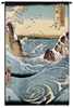 Navaro Rapids Japanese Wall Tapestry C-6336, 30-39Incheswide, 32W, 50-59Inchestall, 53H, 6336-Wh, 6336C, 6336Wh, Abstract, Art, Ashley, Blue, Brown, Carolina, USAwoven, Coastal, Cotton, Hanging, Japanese, Navaro, Oriental, Rapids, Tapestries, Tapestry, Vertical, Wall, Woven, tapestries, tapestrys, hangings, and, the