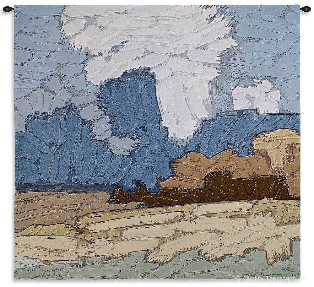 Plantation Abstract Wall Tapestry C-6354, 50-59Inchestall, 50-59Incheswide, 53H, 53W, 6354-Wh, 6354C, 6354Wh, Abstract, Art, Beige, Blue, Brown, Carolina, USAwoven, Contemporary, Cotton, Country, Field, Hanging, Landscape, Large, Orange, Plantation, Square, Tapastry, Tapestries, Tapestry, Tapistry, Wall, Woven, tapestries, tapestrys, hangings, and, the