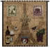 Paris Eiffel Tower Wall Tapestry - C-6361