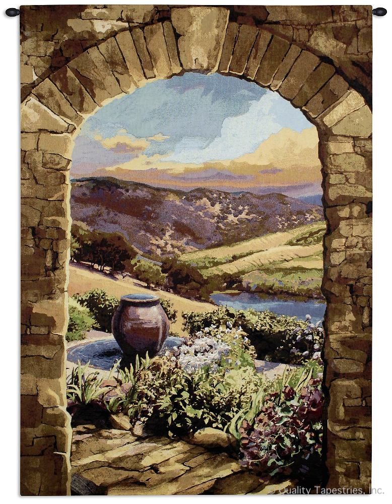 Afternoon in Tuscany Wall Tapestry C-6364M, 40-49Incheswide, Ashley, 44W, 60-69Inchestall, 60-69Incheswide, 60H, 6344-Wh, 6344C, 6344Wh, 6364-Wh, 6364C, 6364Cm, 6364Wh, 64W, 80-99Inchestall, 90H, Afternoon, Archway, Art, Big, Brick, Brown, Carolina, USAwoven, Cotton, Earth, Erope, Europe, European, Eurupe, Field, Hanging, In, Italian, Italy, Landscape, Landscapes, Large, Really, Scene, Tapestries, Tapestry, Tuscan, Tuscany, Urope, Vertical, Wall, Woven, Bestseller, tapestries, tapestrys, hangings, and, the