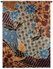 Batik Floral Wall Tapestry C-6419, 50-59Incheswide, 53W, 6419-Wh, 6419C, 6419Wh, 70-79Inchestall, 75H, Abstract, Art, Batik, Beige, Bird, Blue, Bold, Brown, Carolina, USAwoven, Cotton, Floral, Hanging, Modern, Red, Tapestries, Tapestry, Vertical, Wall, Woven, tapestries, tapestrys, hangings, and, the