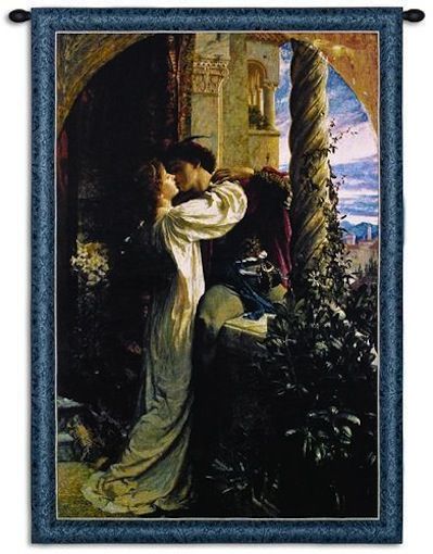 Romeo and Juliet Wall Tapestry C-6482M, 10-29Incheswide, 29W, 30-39Inchestall, 30-39Incheswide, 36W, 38H, 50-59Inchestall, 53H, 6481-Wh, 6481C, 6481Wh, 6482-Wh, 6482C, 6482Cm, 6482Wh, And, Art, Black, Blue, Brown, Carolina, USAwoven, Contemporary, Cotton, Hanging, Juliet, Painting, Romeo, Tapastry, Tapestries, Tapestry, Tapistry, Vertical, Wall, Woven, tapestries, tapestrys, hangings, and, the