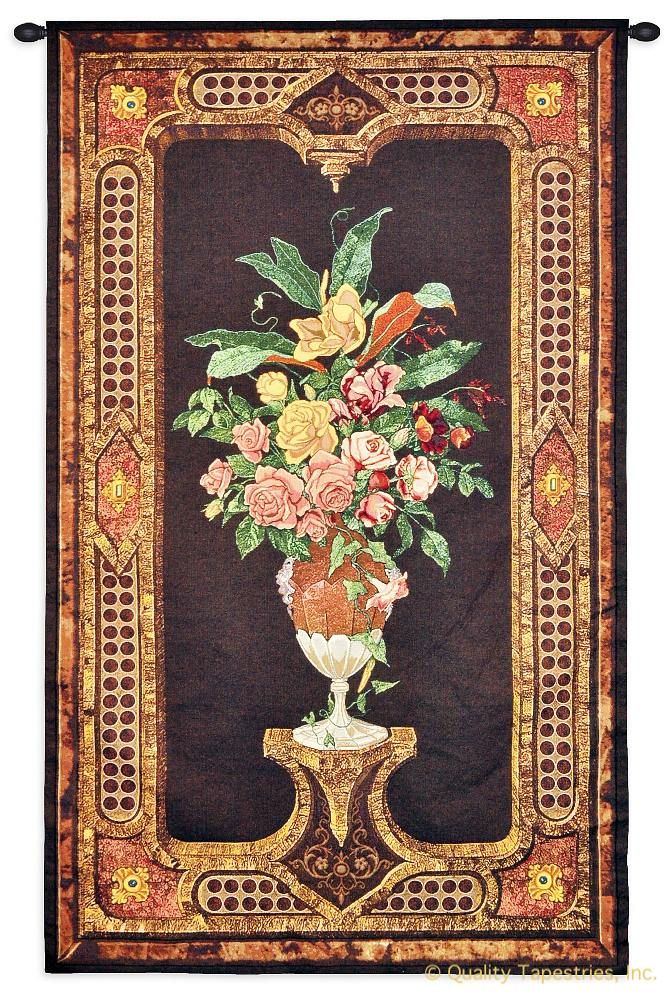 Anemone Wall Tapestry C-6591, 30-39Incheswide, 35W, 50-59Inchestall, 57H, 6591-Wh, 6591C, 6591Wh, Abstract, Anemone, Art, Brown, Carolina, USAwoven, Contemporary, Cotton, Hanging, Tapastry, Tapestries, Tapestry, Tapistry, Vertical, Wall, Woven, Yellow, tapestries, tapestrys, hangings, and, the