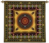 French Design Wall Tapestry C-6592, 50-59Inchestall, 50-59Incheswide, 52H, 52W, 6592-Wh, 6592C, 6592Wh, Art, Brown, Carolina, USAwoven, Complex, Cotton, Design, Designs, French, Green, Hanging, Intricate, Pattern, Patterns, Shapes, Square, Tapestries, Tapestry, Textile, Wall, Woven, tapestries, tapestrys, hangings, and, the