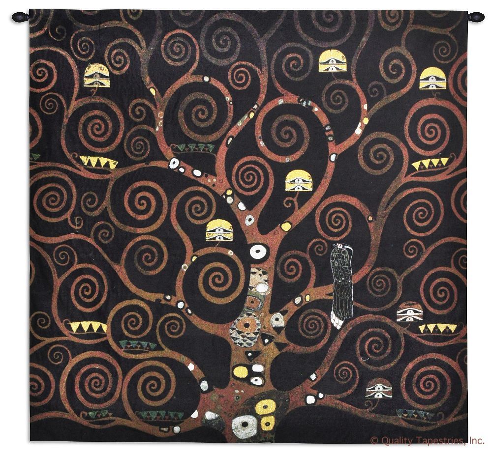 Gustav Klimt Stoclet Frieze Schwarz Wall Tapestry C-6655, 50-59Inchestall, 50-59Incheswide, 53H, 53W, 6655-Wh, 6655C, 6655Wh, Abstract, Art, Artist, Black, Brown, Carolina, USAwoven, Complex, Contemporary, Cotton, Dark, Design, Designs, Frieze, Gustav, Hanging, Intricate, Klimt, Life, Masterpiece, Masterpieces, Of, Old, Painting, Paintings, Pattern, Patterns, Schwarz, Shapes, Square, Stoclet, Tapastry, Tapestries, Tapestry, Tapistry, Textile, Tree, Wall, Woven, Yellow, Treeoflife, tapestries, tapestrys, hangings, and, the