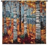 Birch Trees in Autumn Wall Tapestry C-6868M, 44H, 44W, 50-59Inchestall, 50-59Incheswide, 53H, 53W, 6665-Wh, 6665C, 6665Wh, 6868-Wh, 6868C, 6868Cm, 6868Wh, Art, Autumn, Birch, Blue, Bold, Carolina, USAwoven, Cotton, Hanging, In, Orange, Square, Tapestries, Tapestry, Trees, Wall, Woven, Bestseller, tapestries, tapestrys, hangings, and, the