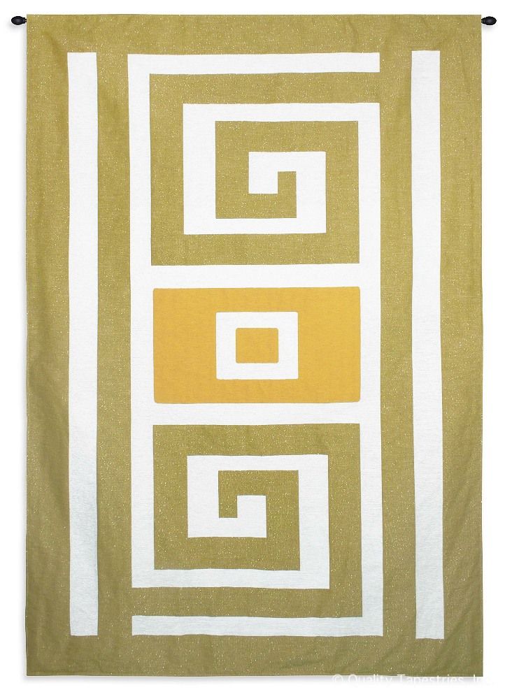 Meander Modern Wall Tapestry C-6893, 50-59Incheswide, 50W, 6893-Wh, 6893C, 6893Wh, 70-79Inchestall, 75H, Abstract, Art, Bold, Brown, Carolina, USAwoven, Cotton, Hanging, Meander, Modern, Panel, Tapestries, Tapestry, Vertical, Wall, White, Woven, tapestries, tapestrys, hangings, and, the