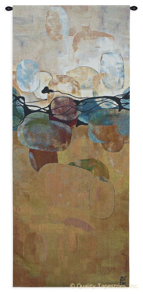Composition Two Wall Tapestry C-6897, 10-29Incheswide, 24W, 60-69Inchestall, 60H, 6897-Wh, 6897C, 6897Wh, Abstract, Art, Blue, Brown, Carolina, USAwoven, Composition, Cotton, Group, Hanging, Panel, Tapestries, Tapestry, Two, Vertical, Wall, Woven, tapestries, tapestrys, hangings, and, the