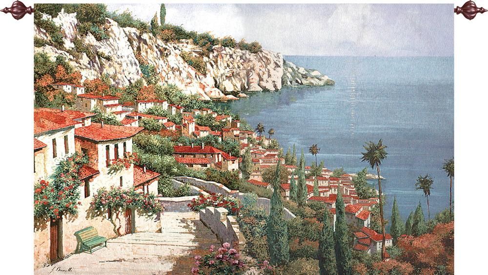 Lombardy Coast Wall Tapestry H-HWGBPA, Bellagio, Park, Wall, Tapestry, MWW, extra, large, huge, grande, lake, como, italy, italian, tapestries, tapestrys, hangings, and, the, Bellagio Park