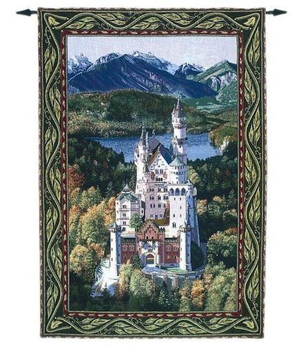 Neuschwanstein Castle Wall Tapestry H-HWSCH, 50-59Incheswide, 56W, 80-99Inchestall, 80H, Alps, Art, Ashley, Bavarian, Big, Blue, Carolina, USAwoven, Castle, Cotton, European, Famous, Green, Hanging, Hwsch, Large, Neuschwanstein, Polyester, Really, Sch, Stair, Staircase, Stairs, Tapastry, Tapestries, Tapestry, Tapistry, Vertical, Wall, White, Woven, Woven, Bestseller, Neuschwanstein, Castle, Wall, Tapestry, MWW, tapestries, tapestrys, hangings, and, the