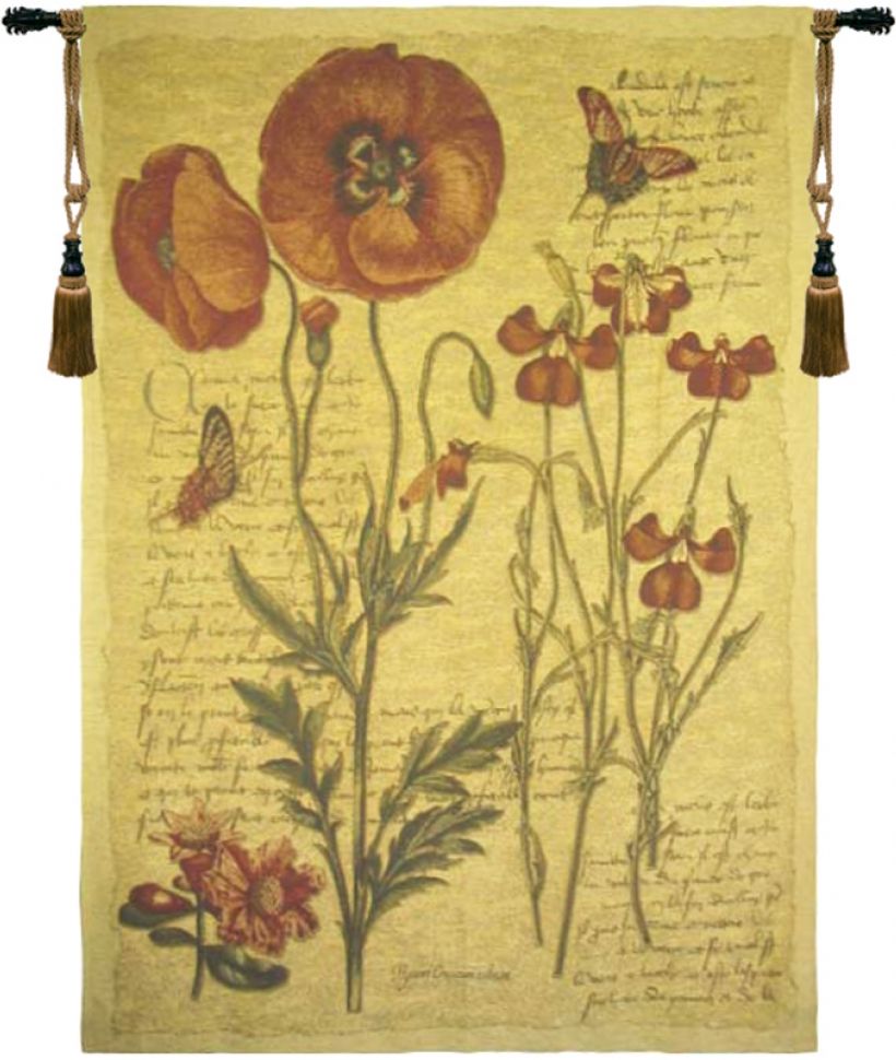Flanders Poppies III Belgian Wall Tapestry flowers, tapestries, tapestrys, hangings, and, the