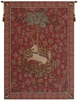 Licorne Captive Rouge French Wall Tapestry red, unicorn, captivity, in, lady, and, the, tapestries, tapestrys, hangings, and, the, wool, Renaissance, rennaisance, rennaissance, renaisance, renassance, renaissanse