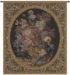 Floral Composition in Dark Green Italian Wall Tapestry - W-153-11