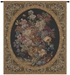 Floral Composition in Dark Green Italian Wall Tapestry - W-153-11