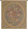 Floral Composition in Cream Italian Wall Tapestry Hanging, Tapestries, Woven, tapestries, tapestrys, hangings, and, the, vase