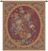 Floral Composition in Burgundy Italian Wall Tapestry - W-157-12